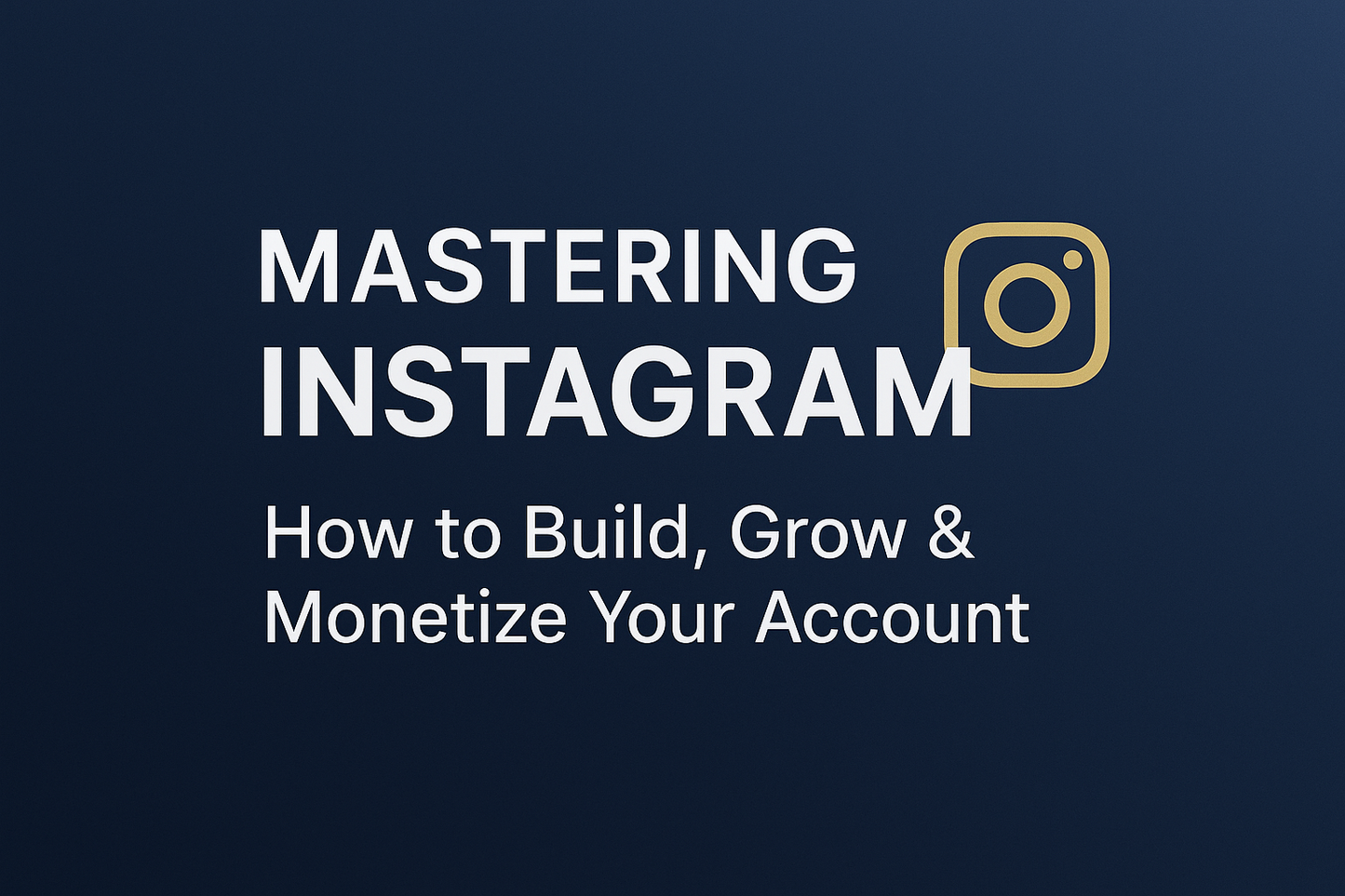 How to make money with instagram course